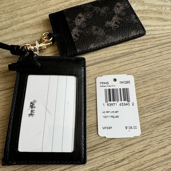 Coach card case set with strap - NWT - Picture 4 of 4